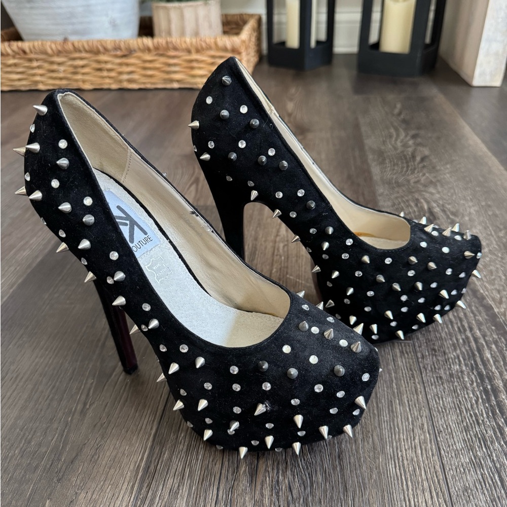 Black Studded Heels